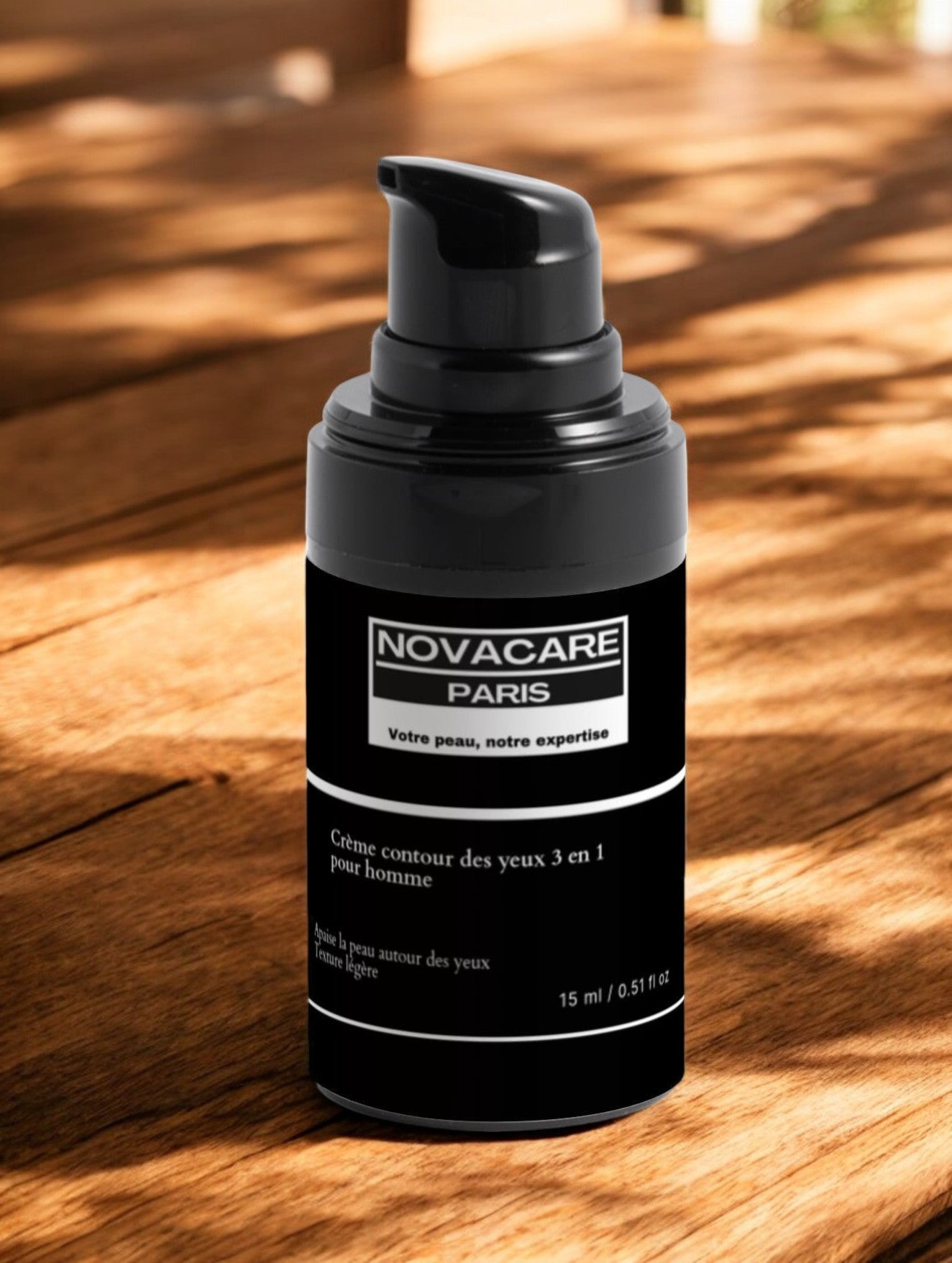 Crème contour des yeux - 3 en 1 pour hommes (Raffraichit, illumine, Anti-Age) - 15ml