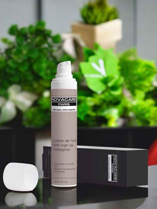Crème de Nuit Anti-Age au Collagène (Raffermit, Lisse, Régénère) - 50ml